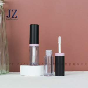Jinze 2.5 ml frosted black lip gloss cosmetics packaging empty lip oil tube