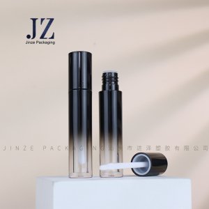 Jinze classic round 4.5ml lip gloss tube custom design empty lip oil bottle