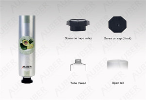 D25mm Avocado Hand Cream Aluminum Tube Skincare Products