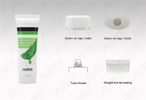 D30mm Oval Aloe Vera Gel Cosmetic Tube Plastic Tube