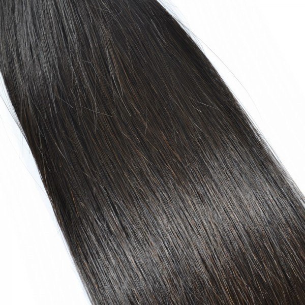 1B Natural Black Micro Loop Hair Extension 4 PCS 100 Strand Straight Virgin Hair Micro Ring Extension
