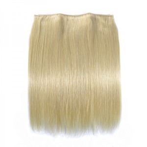 613 Flip Virgin Hair Extension Blonde Straight Held Halo Hair Extensions Invisible Wire