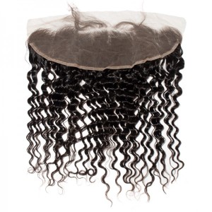 Premium Donor Virgin Hair Top Quality 13x4 Deep Wave Free Part Lace Frontal