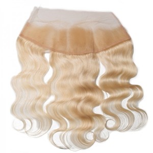 Premium Donor Virgin Hair Top Quality 13x4 Blonde 613 Body Wave Free Part Lace Frontal