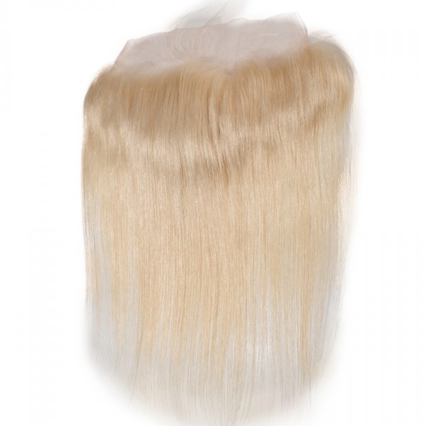 Premium Donor Virgin Hair Top Quality 13x4 Blonde 613 Straight Free Part Lace Frontal