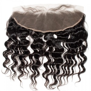 Premium Donor Virgin Hair Top Quality 13x4 Loose Deep Wave Free Part Lace Frontal