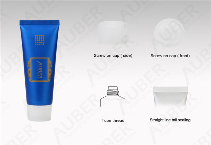 D30mm Men Facial Cleanser Aluminum Barrier Laminate Tubes Cosmetic Packaging