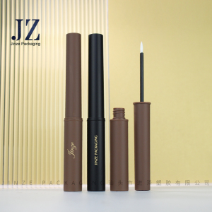 Jinze eyeliner tube round shape custom color 6ml eyelash serum container