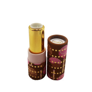 Special Offer Design High Quality Luxury Brown Gift Paper Lipstick Tube Packaging
