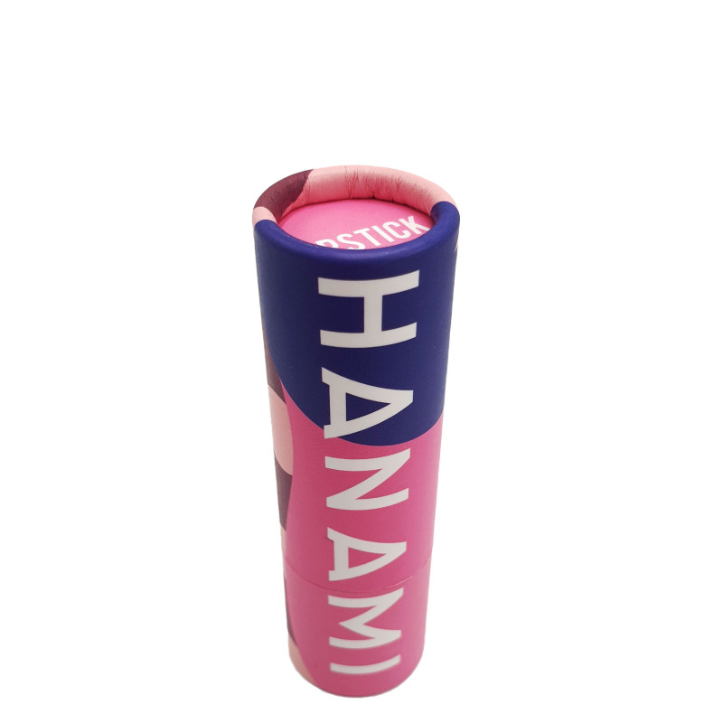 Customized High Quality Luxury Pink Gift Paper Lipstick Tube Packaging