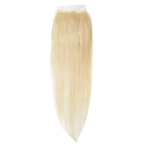Premium Donor Virgin Hair Top Quality 5x5 Blonde 613 Straight Free Part Lace Closure
