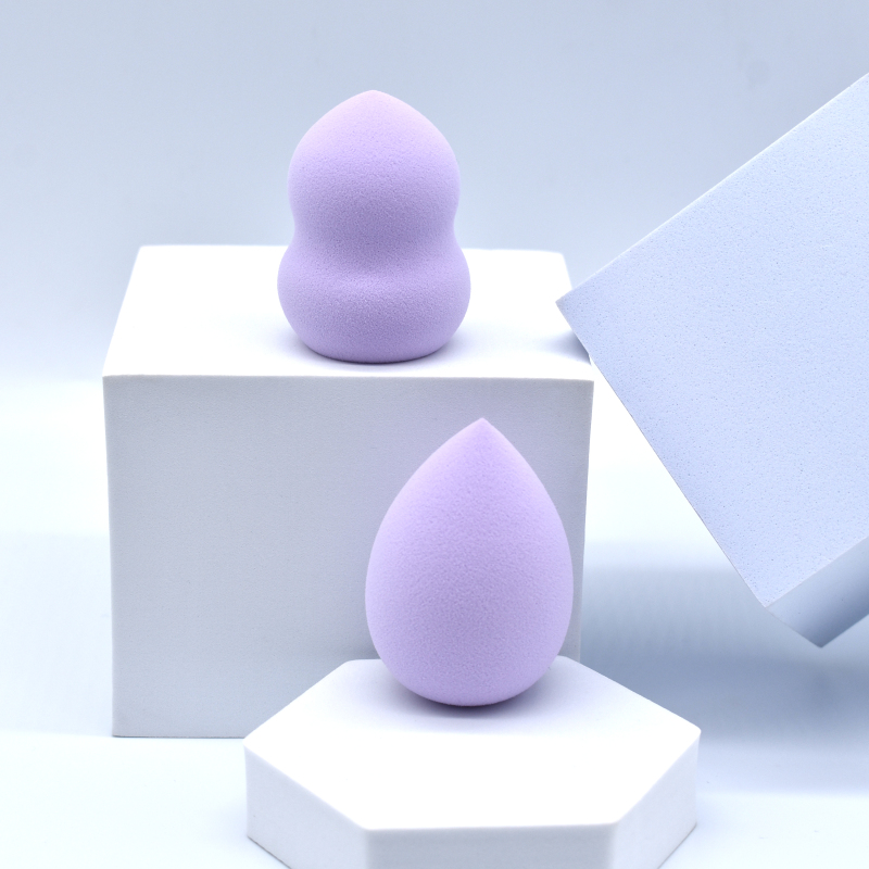 Light purple beauty egg gourd-shaped drop-shaped beauty tools skin-friendly and delicate