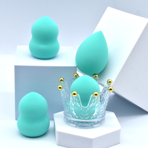 Champagne green beauty egg drop gourd-shaped imported polyurethane material soaked in water does not change