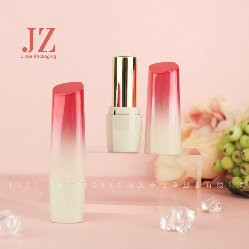 Jinze oblique cover special design luxury lipstick tubes chapstick container