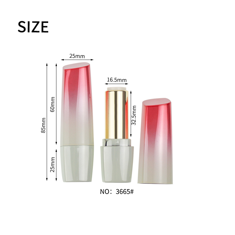 Jinze oblique cover special design luxury lipstick tubes chapstick container