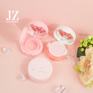 Jinze cute baby pink mini cushion case air cushion cc cream packaging small size with mirror