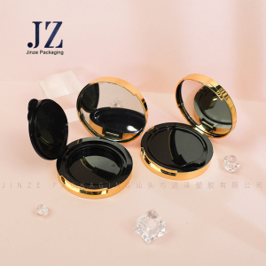 Jinze gold empty cushion compact case with mirror BB cushion foundation packaging