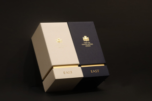 Custom Lid-Off Rigid Grey Board Paper Telescopic Shoulder Box for Perfume
