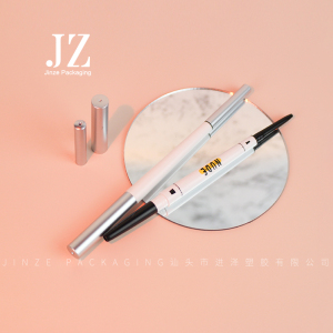 Jinze double side round eyeliner pen triangle eyebrow pencil packaging