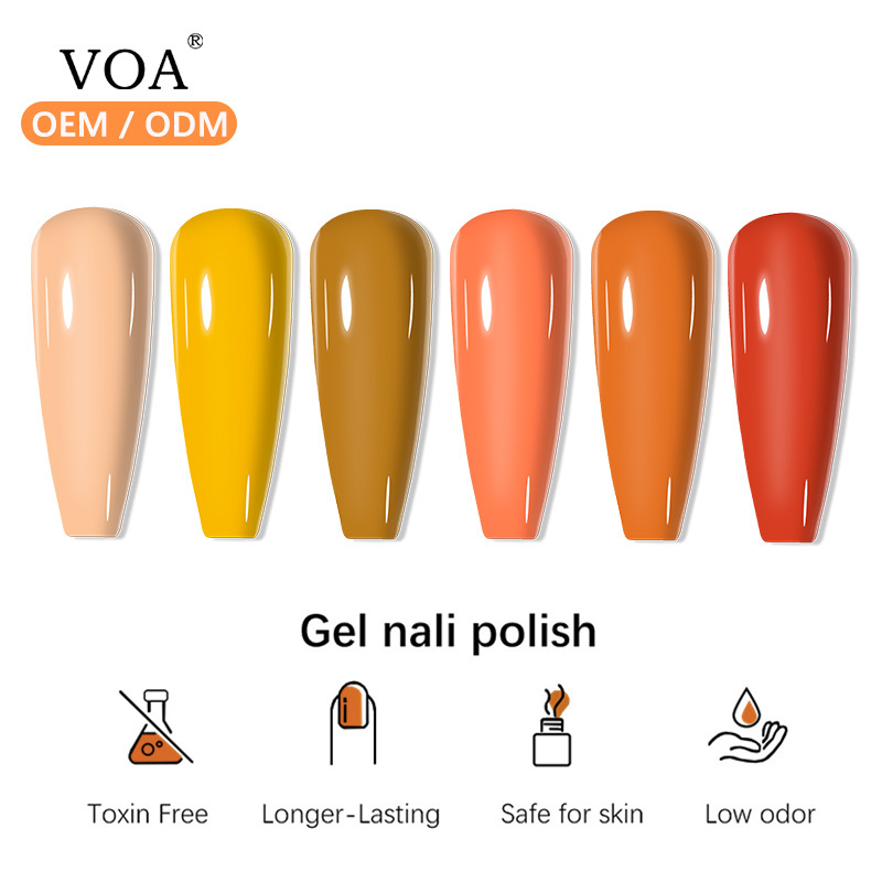 Aosmei frenshion semi-permanent long lasting nude color uv gel nail polish pure paint lacquer soak off uv LED for nail art beauty