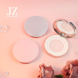 Jinze 3g super thin loose powder box attributes packaging mini loose powder jar with mirror