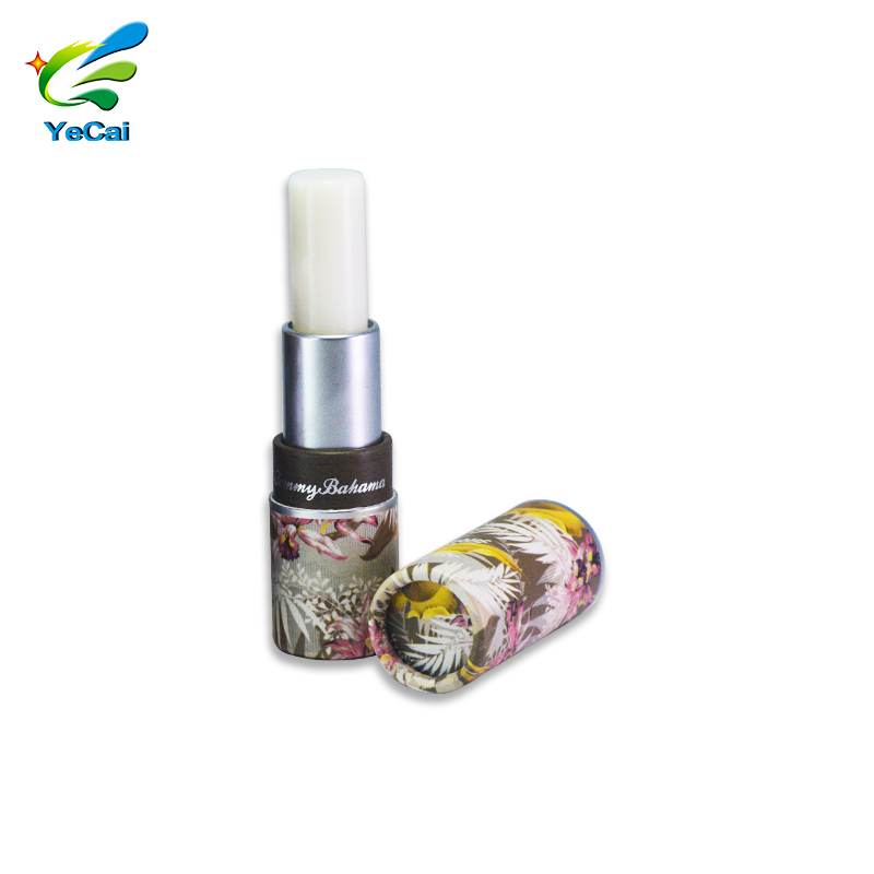New style cosmetics cardboard twist up container recycled lip balm tube paper lipstick container
