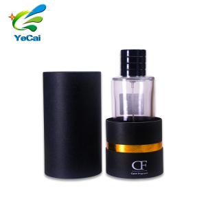 High Quality Luxury Perfume Bottle Tube Box Luxury Hot Foil Stamping Cylindrical Packaging Tube