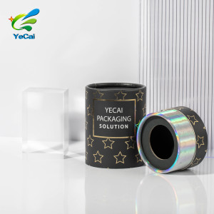 Nice Design cardboard tube Cosmetics Round Packaging Box for Skincare Bottle