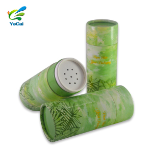 pepper kraft tube salt spices and herbs packaging loose powder paper tube container with shaker sifter