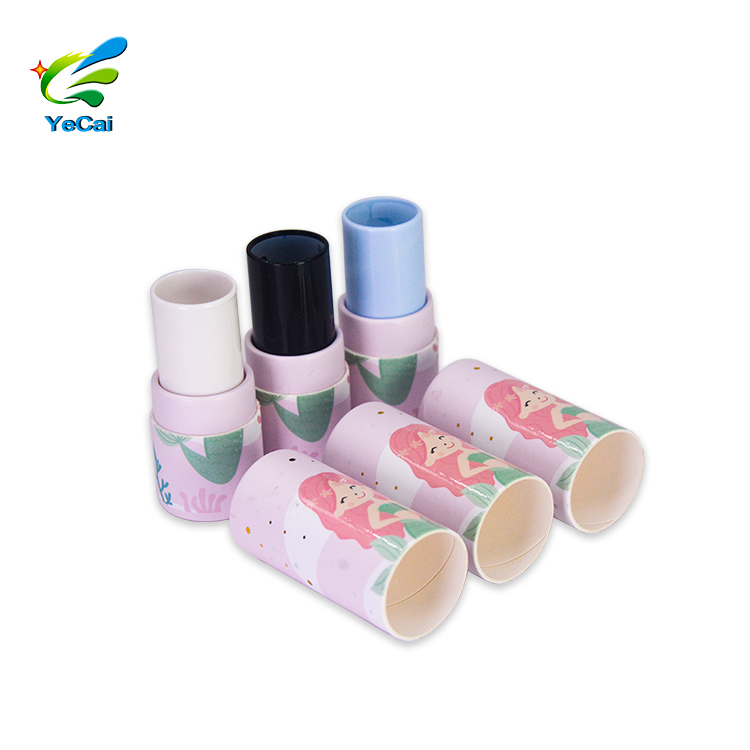 New arrival 50g twist up solid perfume stick round paper tube cardboard container