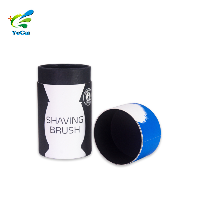 Latest prices recycled paper tube cosmetic packaging luxury cylinder tube paper box for make up brushes