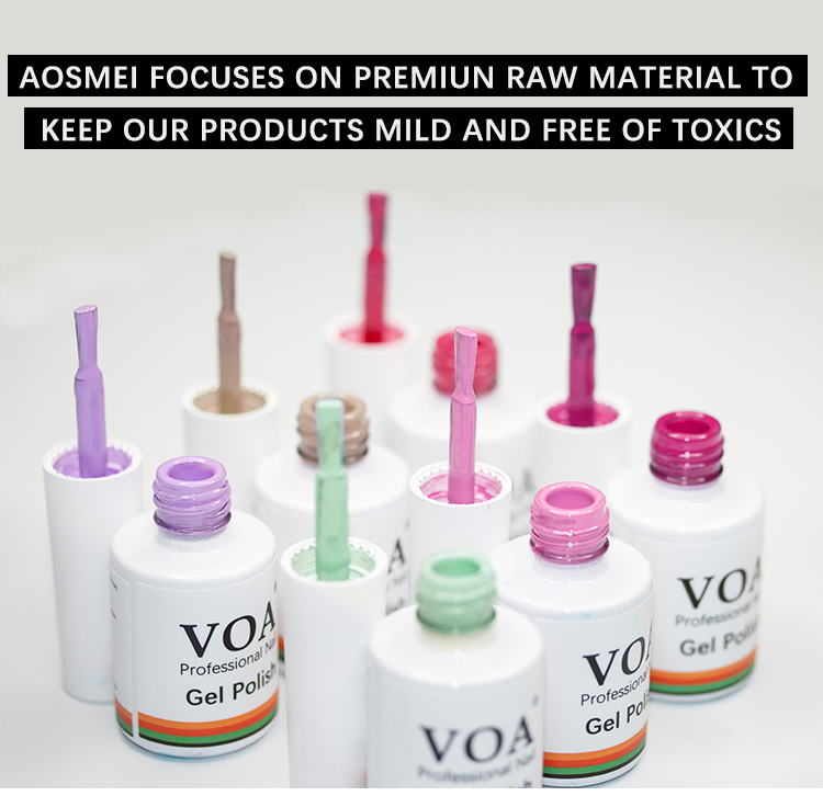 Aosmei NO.15 color gel 1- 80 colors custom private label soak off led uv gel nail polish wholesale