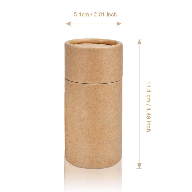 Low cost biodegradable kraft cardboard tube boxes 10ml essential oil tube packaging