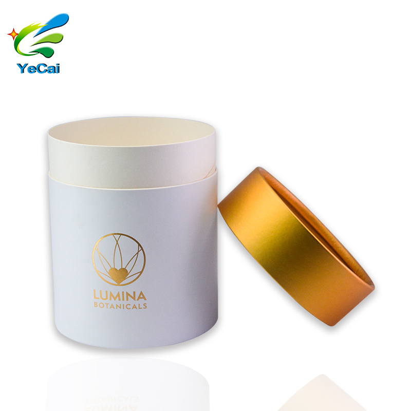 10ml 30ml 50ml cosmetic cylinder packaging box recycled cardboard tube packaging for bottle