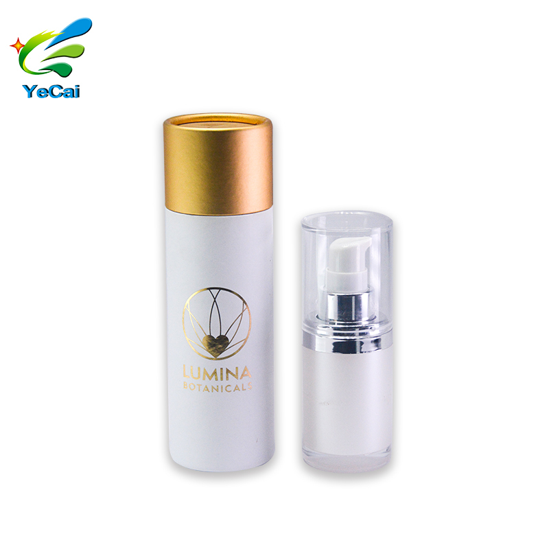 10ml 30ml 50ml cosmetic cylinder packaging box recycled cardboard tube packaging for bottle