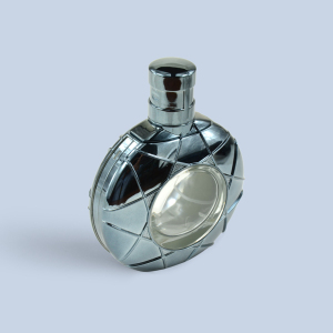Glass perfume bottle electroplating on plastic components