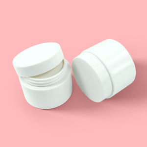 Polylactic Acid PLA Starch Jar  Biodegradable Thick Wall Cream Cosmetic Jar 8oz