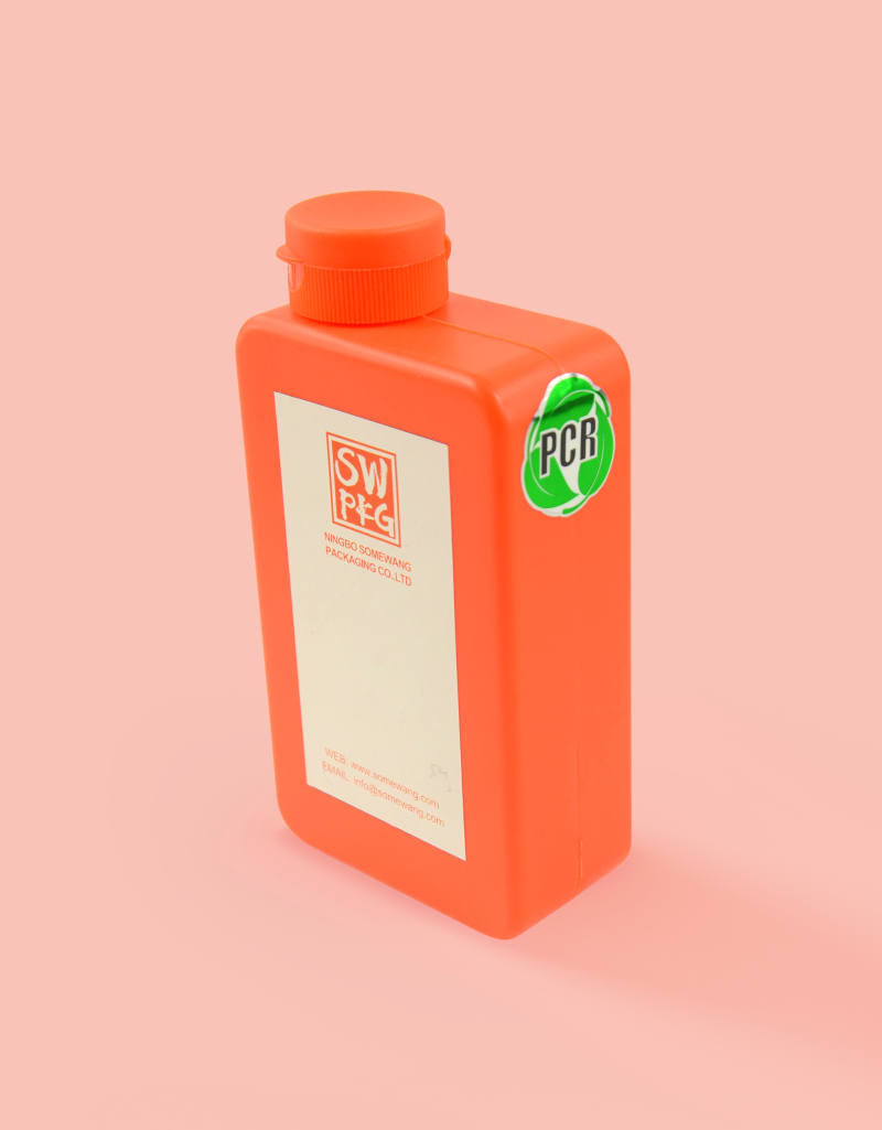 Custom Label PCR Sugarcane Bio Plastic HDPE Bottle Flip Top Cap Pump for Hair Care Shampoo Lotion