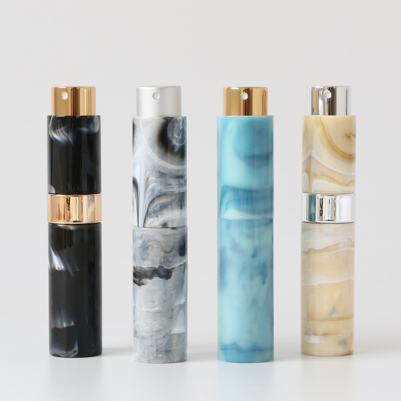 10ml Marble Color Pocket Size Refillable Fragrance Bottles Perfume Atomizer Bottles