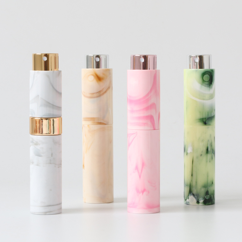 10ml Marble Color Pocket Size Refillable Fragrance Bottles Perfume Atomizer Bottles