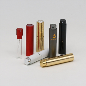 Wholesale colorful mini refillable fine mist perfume atomizer spray bottle 8ml 15ml