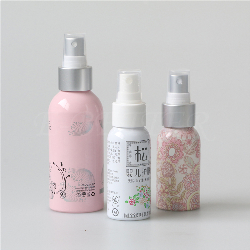 Eco-friendly 50ml  300ml 500ml aluminum cream bottle mist spray bottles cosmetics perfume spray bottle
