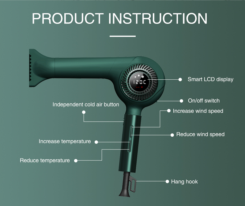 Gift High Quality Salon Hair Blow Dryers Negative Ionic Blowdryer Portable BLDC Motor Hairdryers Professional Hair Dryer