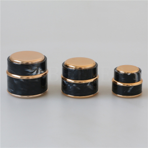 wholesale luxury cream container jar 30g 50g marble empty cosmetic jar packaging for nail gel