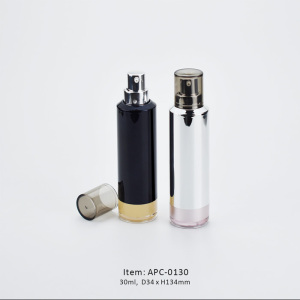 Airless Pump Cosmetic Bottle with Sloping Shoulder