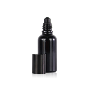 30ml black glass bottle child resistant vials