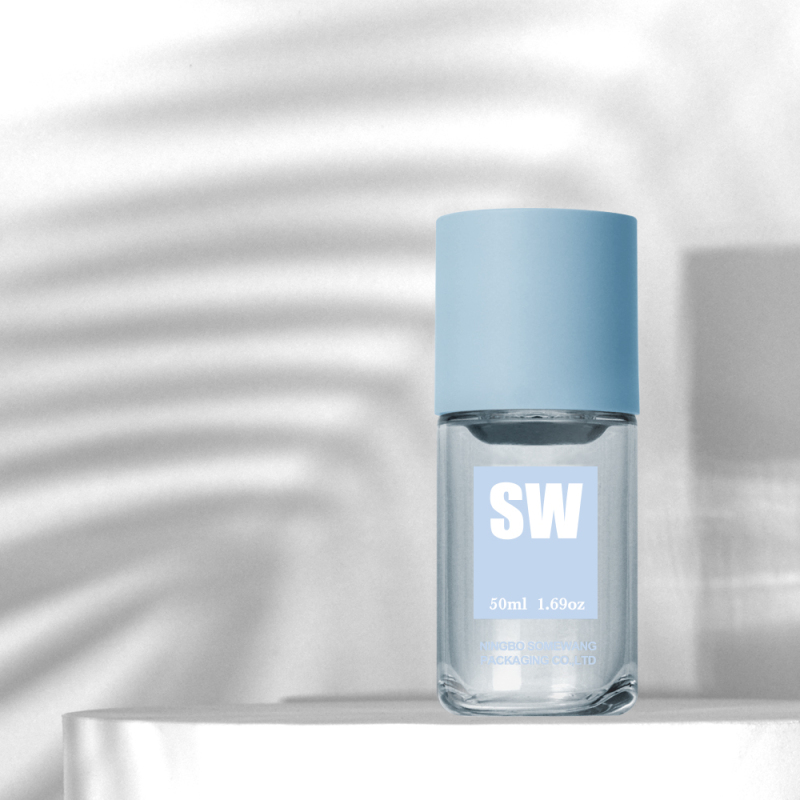 50ml 75ml Plastic Skincare Cosmetic packaging Cylinder Bottle Empty Serum Toner Bottles