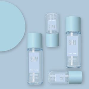 50ml 75ml Plastic Skincare Cosmetic packaging Cylinder Bottle Empty Serum Toner Bottles