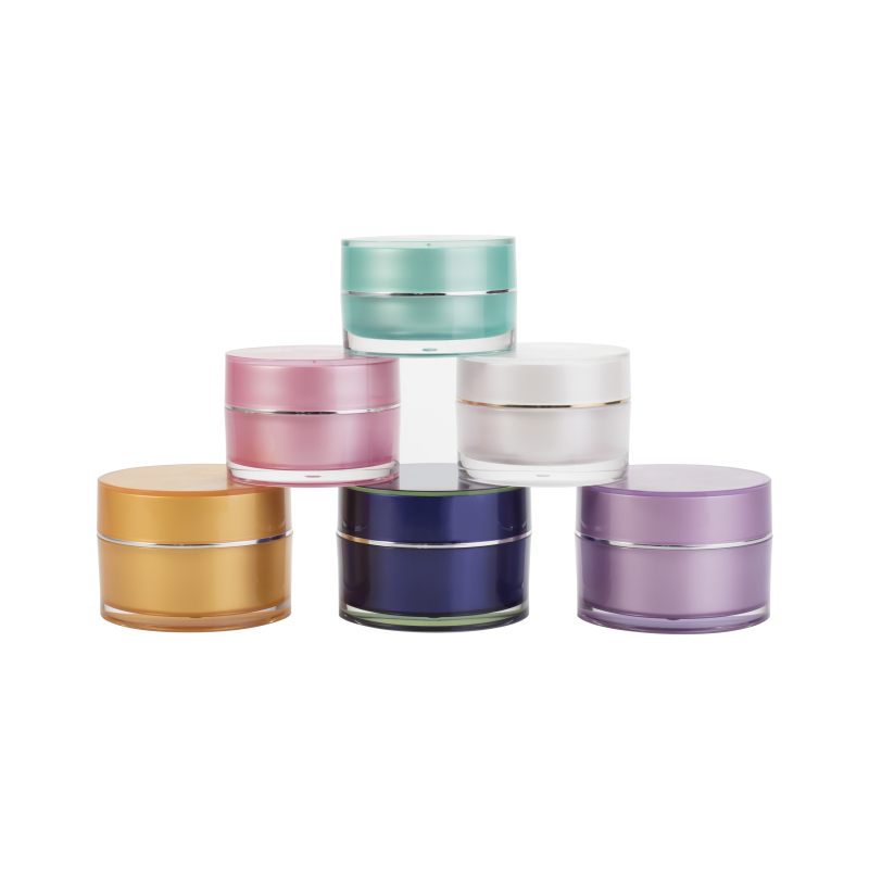 Hot Selling 5g 10g 15g 30g 50g 100g 200g Round Custom Color Empty Acrylic Cosmetic Cream Jar
