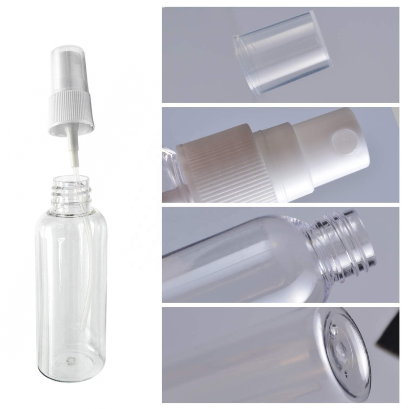 Recycled round 50ml 60ml 100ml 120m 150ml 200ml 250ml hand sanitizer perfume plastic pet fine mist spray bottle